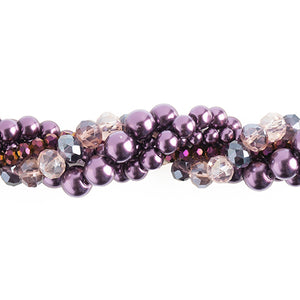 Crystal Lane Twisted Bead Strands Wisteria