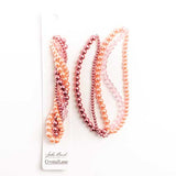 Crystal Lane Twisted Bead Strands Cyclamen