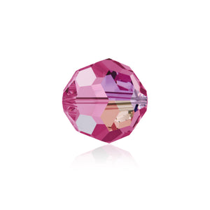 Swarovski Bead 5000 Round 8mm AB Rose 6pcs