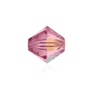 Swarovski Bead 5328 Bicone 4mm AB Light Rose 24pcs