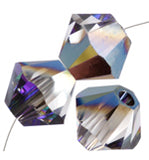 Swarovski Bead 5328 Bicone 4mm Heliotrope Crystal 24pcs