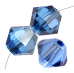 Swarovski Bead 5328 Bicone 4mm Satin Sapphire 24pcs