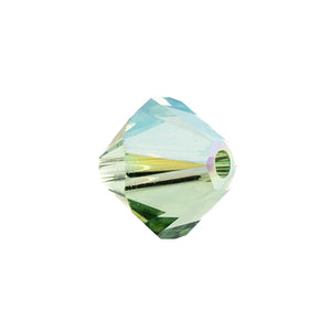 Swarovski Bead 5328 Bicone 6mm Peridot Shimmer 15pcs