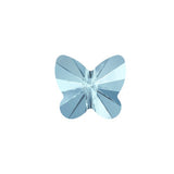 Swarovski Bead 5754 Butterfly 8mm Aquamarine 12pcs