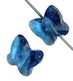 Swarovski Bead 5754 Butterfly 8mm Denim Blue 12pcs