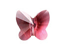 Swarovski Bead 5754 Butterfly 10mm Antique Pink Crystal 12pcs