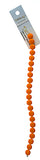 Czech Candy Beads 2-hole 8mm Opaque Orange