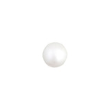 Czech Candy Beads 2-hole 8mm Pearl White Pearl Pastel