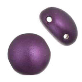 Czech Candy Beads 2-hole 8mm Purple Pearl Pastel