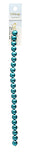 Czech Candy Beads 2-hole 8mm Teal Blue Pearl Pastel