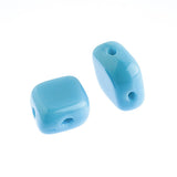 Czech Rhombus Beads 2-hole Turquoise Blue