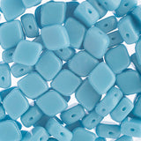 Czech Rhombus Beads 2-hole Turquoise Blue