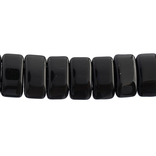 Czech Carrier Beads 9x17mm Black