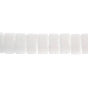 Czech Carrier Beads 9x17mm Chalk White