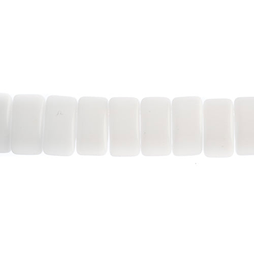 Czech Carrier Beads 9x17mm Chalk White