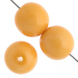 Czech Pastella Beads 4mm Sunny Ochre