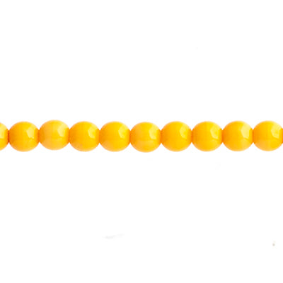 Czech Pastella Beads 4mm Sunny Ochre