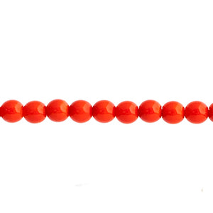 Czech Pastella Beads 4mm Red Fatale