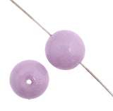 Czech Pastella Beads 4mm Lavender Fog