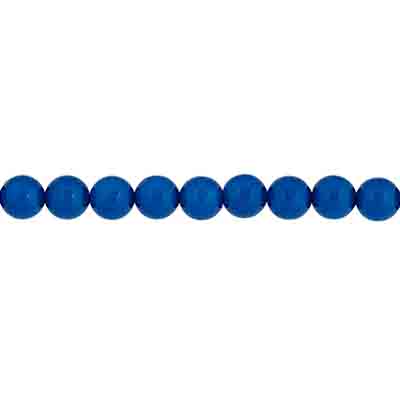 Czech Pastella Beads 4mm Nautical Blue