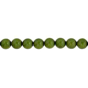 Czech Pastella Beads 4mm Amazonian Green