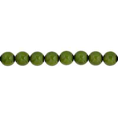 Czech Pastella Beads 4mm Amazonian Green