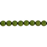 Czech Pastella Beads 4mm Amazonian Green