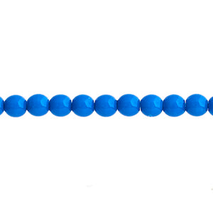 Czech Pastella Beads 4mm Mykonos Blue