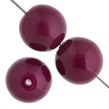 Czech Pastella Beads 4mm Marsala