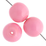 Czech Pastella Beads 4mm Pink Cotton Candy