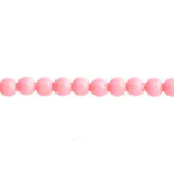 Czech Pastella Beads 4mm Pink Cotton Candy