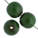 Czech Pastella Beads 4mm Treetop Green