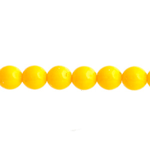 Czech Pastella Beads 6mm Sunny Ochre