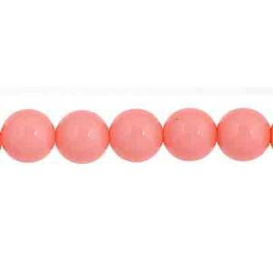 Czech Pastella Beads 6mm Vintage Pink