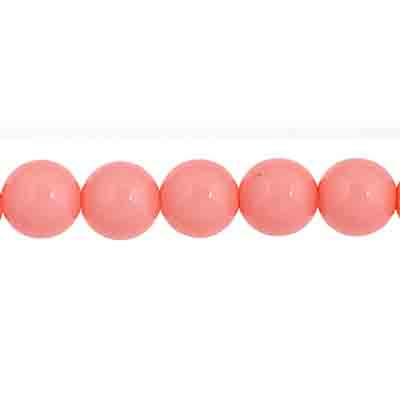 Czech Pastella Beads 6mm Vintage Pink