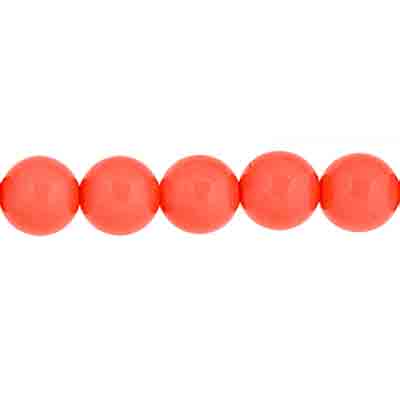 Czech Pastella Beads 6mm Georgia Peach