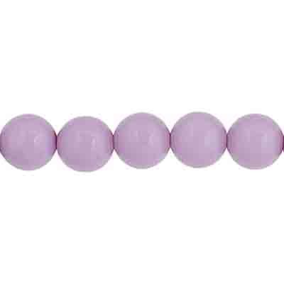 Czech Pastella Beads 6mm Lavender Fog