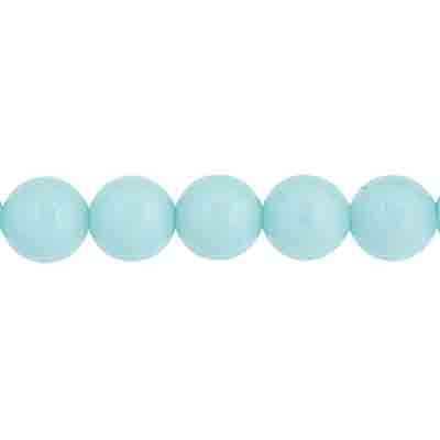 Czech Pastella Beads 6mm Starlight Blue