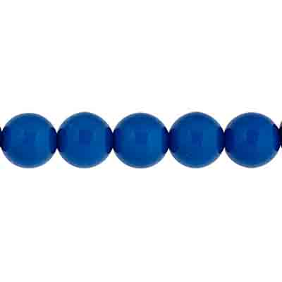 Czech Pastella Beads 6mm Nautical Blue