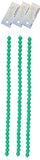 Czech Pastella Beads 6mm Peacock Green