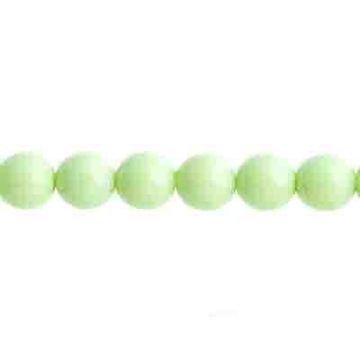 Czech Pastella Beads 6mm Light Pistachio