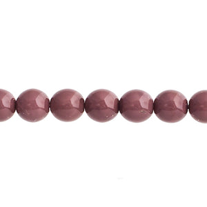 Czech Pastella Beads 6mm Rose Taupe