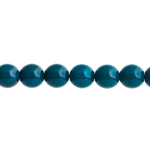 Czech Pastella Beads 6mm Prussian Blue