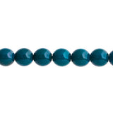 Czech Pastella Beads 6mm Prussian Blue