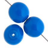 Czech Pastella Beads 6mm Mykonos Blue