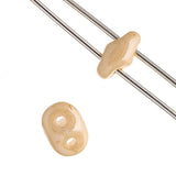 Czech Superduo Beads 2-hole Luster Metallic Champagne