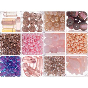 Glass Bead Mix PARISIAN GARDEN apx 200g