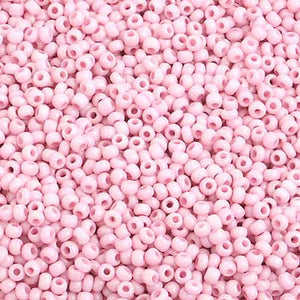 Czech Seed Bead 10/0 Chalk Pink Solgel