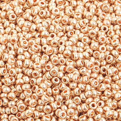 Czech Seed Bead 10/0 Metallic Gold Solgel