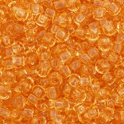 Czech Seed Bead 11/0 Transparent Light Topaz